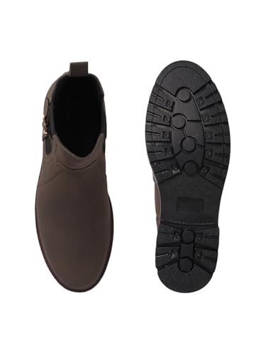 Image of Carlton London Men's Comfortable Chelsea Boot with Buckle