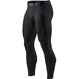 [テスラ] 裏起毛 コンプレッションタイツ メンズ [伸縮性・保温・防寒] スポーツウェア ランニング レギンス インナー 防寒着 ロングスパッツ YUP53-JPK_M