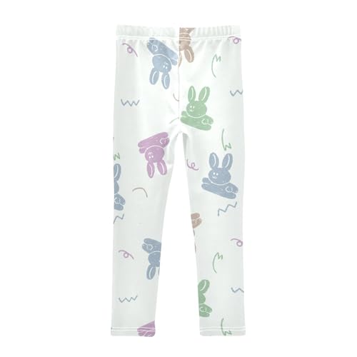 Jumping Rabbit Girls Leggings,Workout Leggings for Girls Toddler Athletic Legging Size for 3-10T2