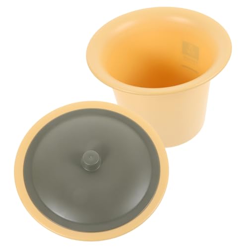 HOLIDYOYO 家庭用ポータブル便器 蓋付き 小便器 男女兼用 再利用可能プラスチック製 臭い防止設計 旅行用 高齢者向け 便利な尿器