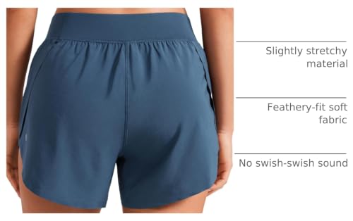 Image of CRZ YOGA Mid Waisted Split Running Shorts 4 inch | Mesh Liner, Quick Dry, Lightweight, for Women