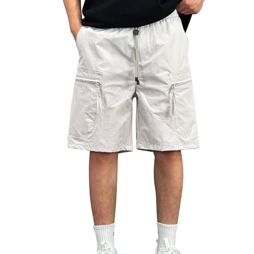 Image of Men's Hiking Cargo Shorts Quick Dry Casual Stretch Golf Work Shorts Outdoor Summer Summer Knee Length Pants