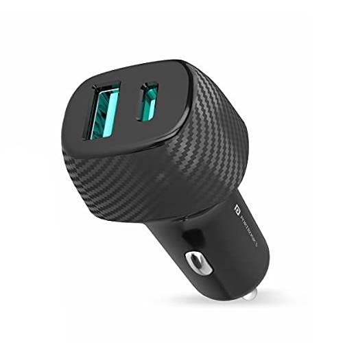 Portronics Car Power 6 36W Fast Car Charging Adapter with Dual Output