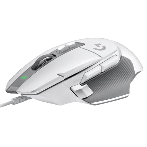 Image of Logitech G502 X Wired Gaming Mouse - LIGHTFORCE Hybrid Optical-Mechanical Primary switches, Hero 25K Gaming Sensor, Compatible with PC /macOS /Windows - White
