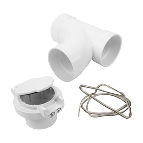 OVO KIT-INSV-01 Utility Valve Kit Includes for Central Vacuum, White Cover