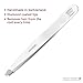 Professional Tweezers Diamond Slant Tip - Diamond Tip Tweezers for Men & Women - High Precision Design for Face, Eyebrow, Hair & Grooming - Stainless Steel Handmade Beauty Tool