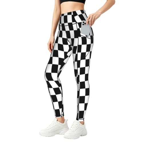 Pantalones de yoga para mujer con bolsillos mallas fitness elásticas
