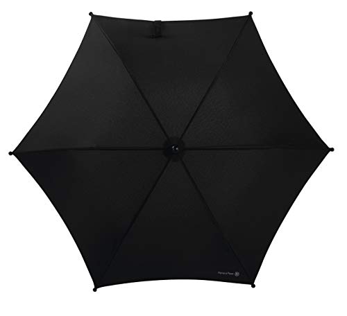 Mamas & Papas Universal Sonnenschirm, UPF 50+ Stoff, Easy Fit Klemme und verstellbarer, flexibler Arm fĂĽr Kinderwagen/Kinderwagen/Buggy, Schwarz