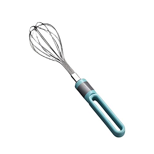 Batidor de huevos de acero inoxidable para el hogar con diseño de gancho grande, diseño de alambre de acero grueso de 12, diseño pulido