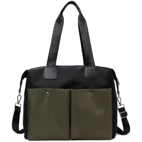 Vlfn レディース 多機能キャリーバッグ 大容量 レジャー/短期旅行用 ヨーガマット収納対応 フィットネス/トレーニングに最適 軽量 (グリーン)