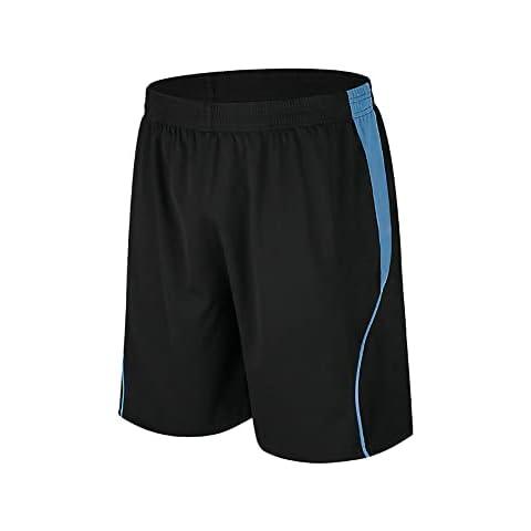 Atxnn Men's Running Shorts Loose-Fit Breathable Casual Outdoor Athletic Sport Short Comfortable Gym Hiking Soccer Activewear Blue Cover