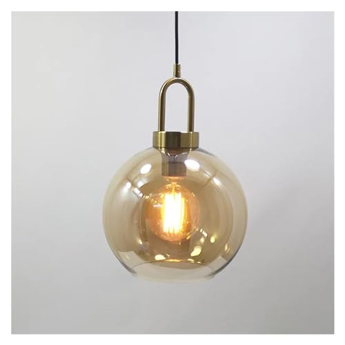 Lampe suspendue moderne en fer dore pour eliminer la grisaille