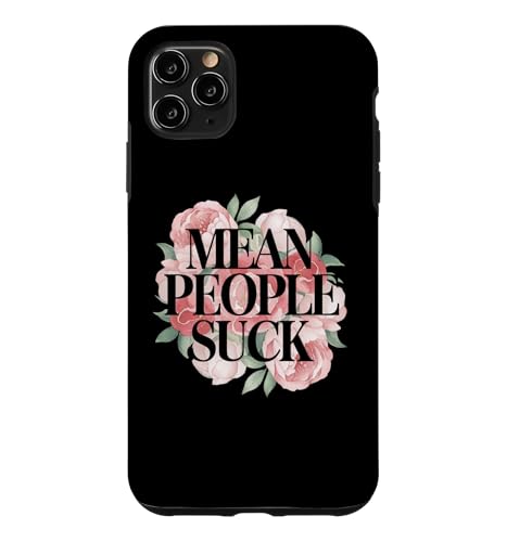 Fun Floral Mean People Suck Sarcastic Kindness �� ���p �X�}�z�P�[�X iPhone 11 Pro Max �p