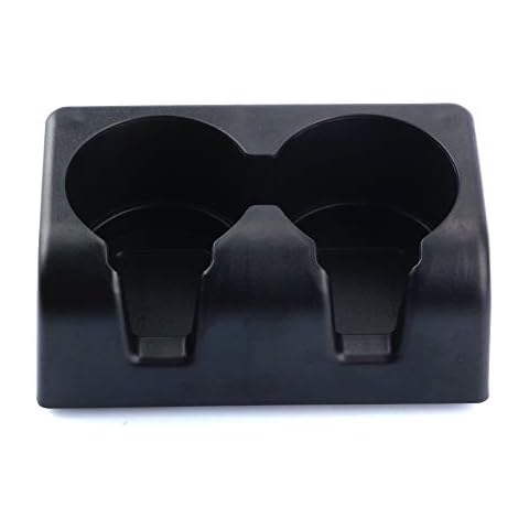 Dasbecan Rear Seat Dual Cup Holder Center Console Insert Double Storage Cover