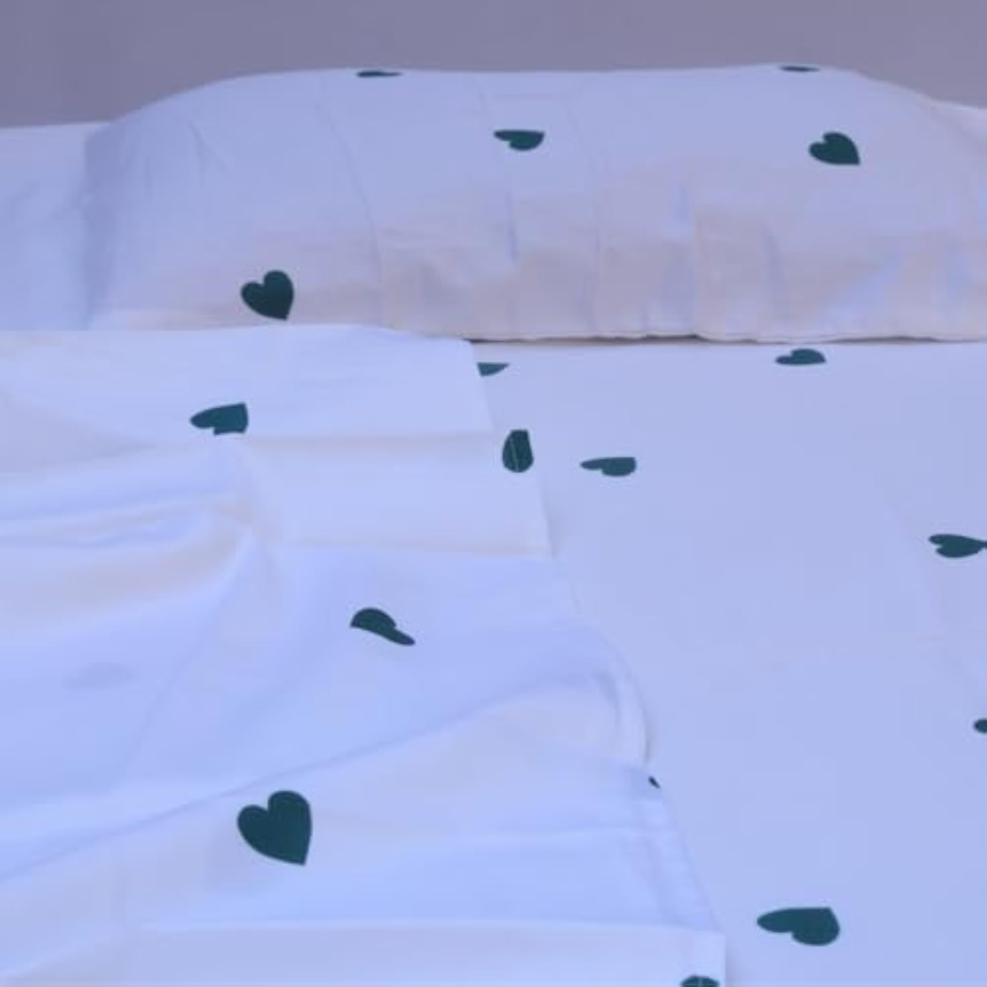 Pure Cotton Ultra-Soft Super King Size Bedsheet with 2 Pillow Covers
