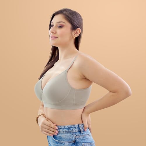 Image of MAASHIE M5505 Women's Padded Foam Cups Full Coverage Non Wired T-Shirt Bra