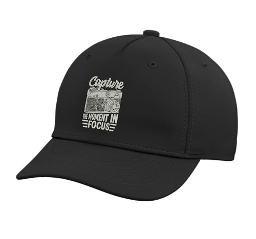 Capture The Moment in Focus Retro Photography Adjustable Printed Baseball
