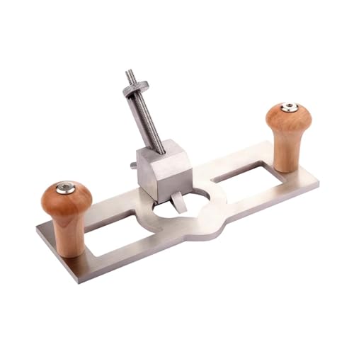 Cepillo de mano for fresadora bricolaje, cuchilla corte ajustable for carpintería, tope profundidad, herramienta manual for trabajar la madera con ranuras y biselado para uso de bricolaje