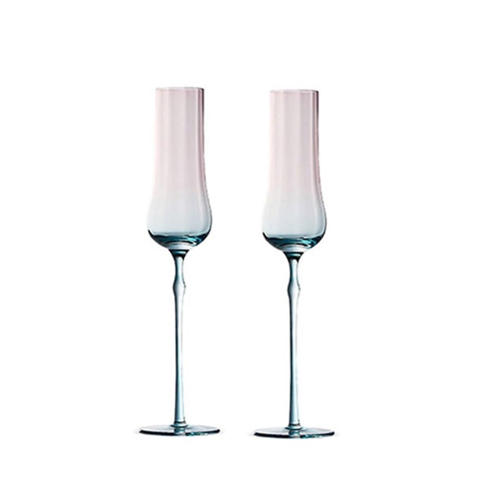 Flûtes à champagne Lot de 2 verres à champagne en cristal de grande taille d'une capacité de 160 ml for anniversaires, fiançailles, mariages Verres à champagne