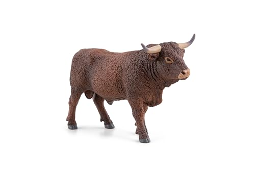 Papo - Realistic Salers Bull Figure - Ages 3+ - Farm Life Collection - Educational Play Farm Animals - Gift Idea Toy for Girls and Boys