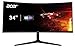 Acer Nitro XZ342CU V3 Gaming Monitor 34 Zoll (86 cm Bildschirm) UWQHD, VA, 180Hz DP, 100Hz HDMI, 4ms(GTG), DP 1.4, 2xHDMI 2.0, Curved, höhenverstellbar, FreeSync Premium