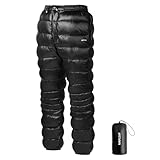 [Mapleaf] ダウンパンツ 防寒 メンズ レディース 冬登山 超軽量 800FP ボトムス 前開き 暖パンツ 冬服 スキー ゴルフ アウトドア用 作業用 コンパクト 撥水 防風 保温 5℃～-15℃ 肌触り良い 男性 女性 収納袋 ファスナーポケット付