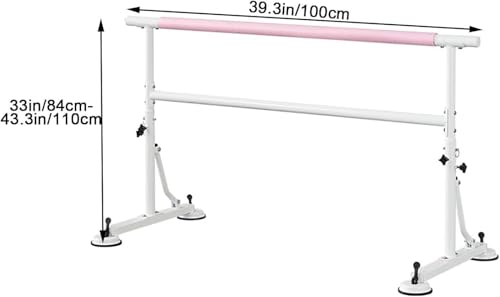 Barre de ballet en acier robuste avec hauteur réglable - 3