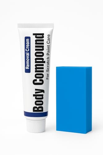 Makartt Gel Polish Kit, 1 Pcs Car Body Scratch Remover And Repair Polishing Wax Kit With Sponge Cream Wax Body Compound Scratch Remover For Car And Bike Days High-Gloss Wear