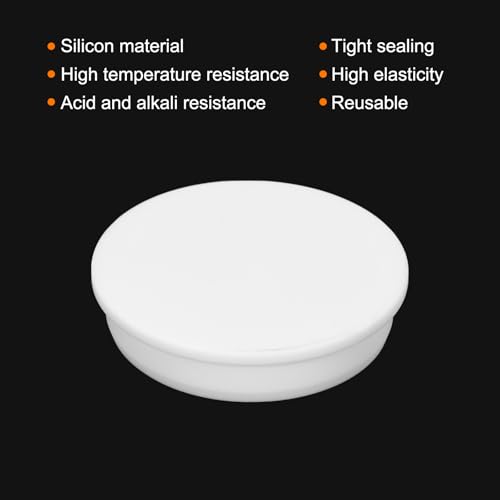 Image of MECCANIXITY High Temp Silicone Plug Mount Dia 73.6mm /2.9 Inch T Shaped Rubber Stopper Hole Plugs for Powder Coating Plating Waterproof Sealing Plugs White Pack of 1