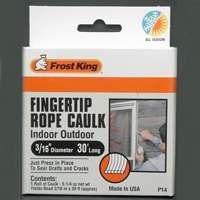 Frost King Gray Caulk Cuerda Flexible 30 ft x 3/16 in miniatura 1