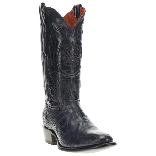 Image of Vaccari Men's Travis Genuine American Alligator Belly Leather Western Cowboy Boots