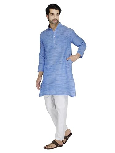 Image of Men's Khadie Cotton Relaxed Straight Kurta