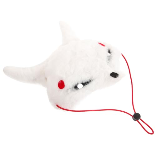 FOMIYES 白いパーティー耳が付いた手描きの豪華なキツネの雌 halloween plush キツネの仮面 ハロウィン 衣装 動物 女性用コスプレ プラスチック