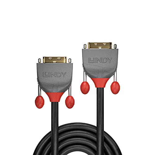 Lindy 36226 DVI-D Dual Link Cable - Anthra Line Black, 10m