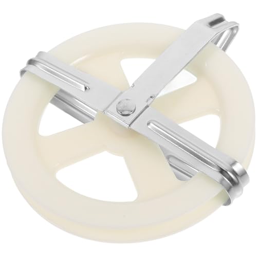 DECOMELODY Clothesline Pulley 5-Inch Steel Wire Rope Outdoor Laundry Line Pulley Replacement for Wall Clothes Dryer Suitable for Home and Garden Drying