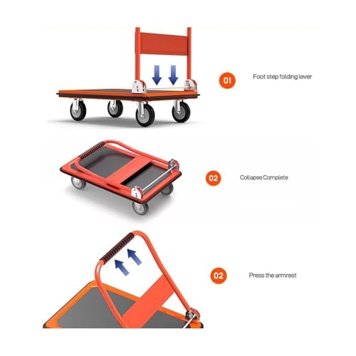 Carretilla plegable ligera de mano para transporte miniatura 3