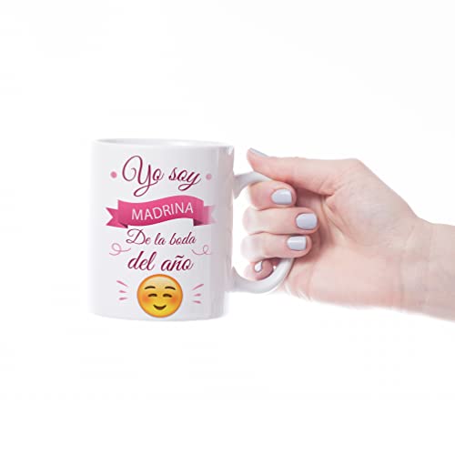 Taza Madrina de Boda | Tazas Personalizadas | Original | Regalos para Bodas | Día especial |