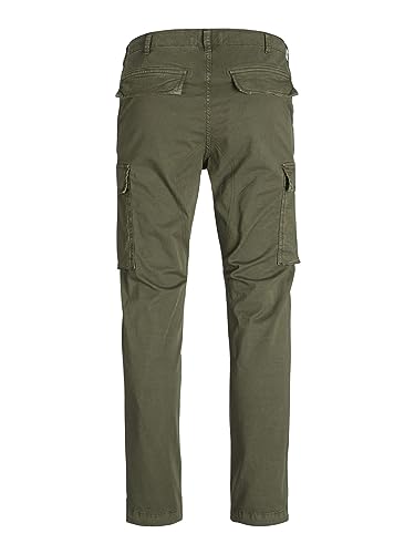 Pantalon Cargo Jack & Jones Vert Kaki Coupe Regular Homme - 4