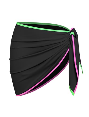 Image of ZAFUL Women Beach Sarong Bathing Suit Wrap Skirt Textured Bikini Swimsuit Cover Ups for Swimwear
