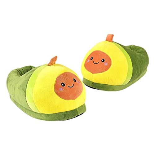 Harilla Novedad Zapatillas Cálidas con Forma de Aguacate para Mujer, Suaves Y de de Invierno para, Dormitorio, Damas, Niñ Harilla Novedad Zapatillas Cálidas con Forma de Aguacate para Mujer, Suaves Y de de Invierno para, Dormitorio, Damas, Niñ