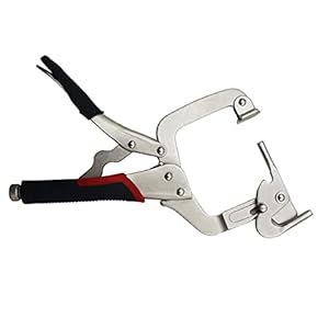 Sraeriot 2 in 1 Vergrendeling C Klem Verstelbare Lassen Vise Clip Woodworking Grip Tang Handgereedschap, Andere…