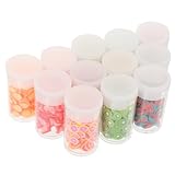 NOLITOY 12 BOXEN POLYMER CLAY FRUIT NAIL ART SLICES BUNTE WEICHE OBST EINLEGER NAGELDEKORATIONEN DIY ZUBEHÖR FÜR NATÜRLICHE UND KÜNSTLICHE NÄGEL GEEIGNET FÜR NAGELSTUDIO UND ZUHAUSE