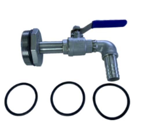 DYElite ドラム缶 オイルバレル 蛇口 オイルタップ 燃料コック 給油コック Oリングシール付 (新型凸型シート一体型エルボ 90度直径25MM) (20mm,ワンピースエルボ)