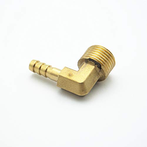 6mm 8mm 10mm 12mm 14mm de 14mm de 19mm Barb x 1/2" BSP Adaptateur de connecteur de raccord de tuyau de canalisation barbelé coude(10mm OD)