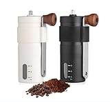 Taille de mouture personnalisable : profitez d'un broyage précis du café avec le mécanisme de taille de mouture réglable. Il suffit de tourner le bouton de réglage au bas du moulin pour sélectionner la grossièreté souhaitée, idéal pour diverses méthodes de brassage.