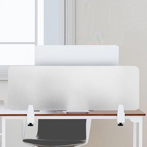 Panneau de séparation de bureau acrylique écran confidentialité autoportant portable
