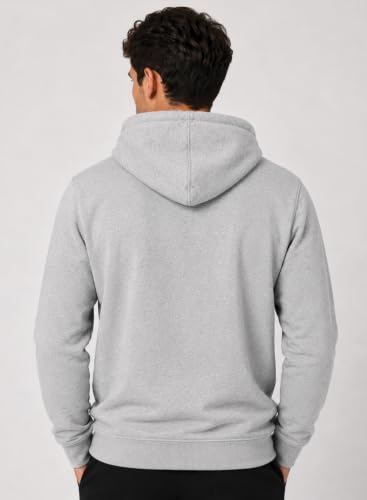 Image of ADRO Mens Abstract Graphic Hoodie | 320 GSM Cotton Poly Fleece | Regular Fit Contemporary Artistic Sweatshirt for Winter & Streetwear