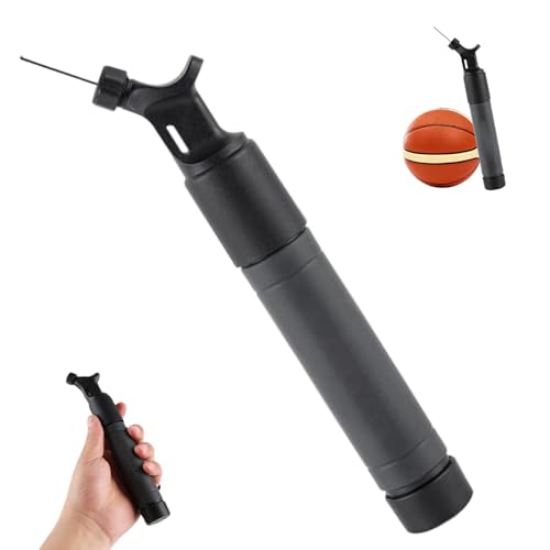 Bomba de aire ergonomica bidireccional para inflar balones deportivos rapido