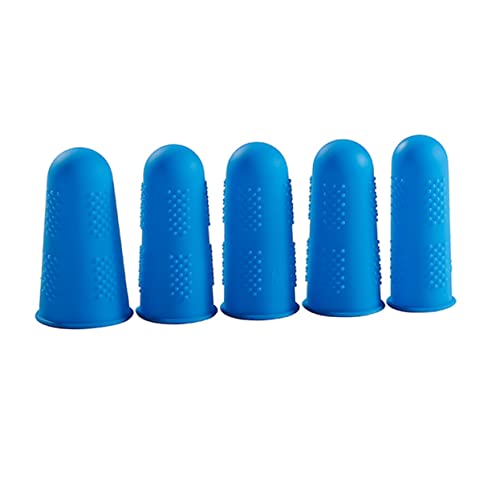 Cabilock 15Pcs Silicone Finger Covers Heat Insulation Slip Protective Cover Red Yellow Green for Cooking Sewing and Crafts Reusable Guards