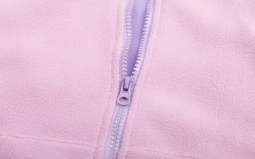 LittleSpring Neutral Boys Girls Polar Fleece Jacket with Zipper Fall Winter Outwear4